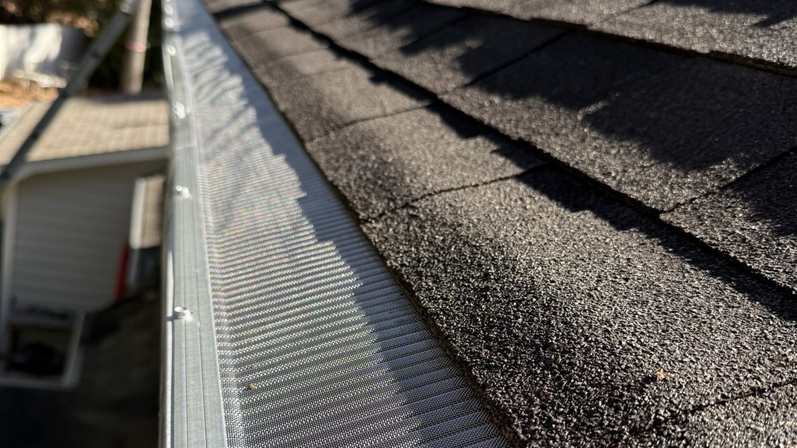 Gutter Guard Installation in Progress