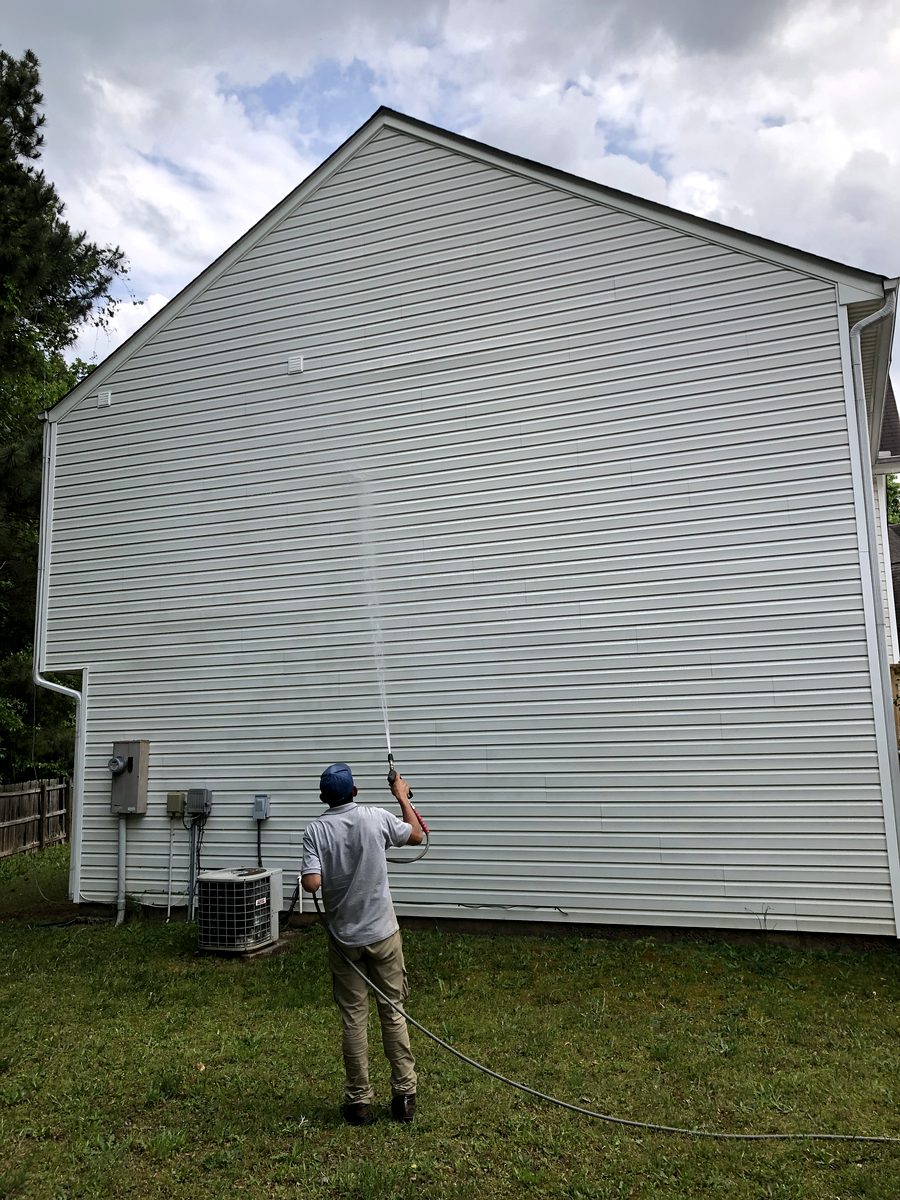 House Washing final rinse