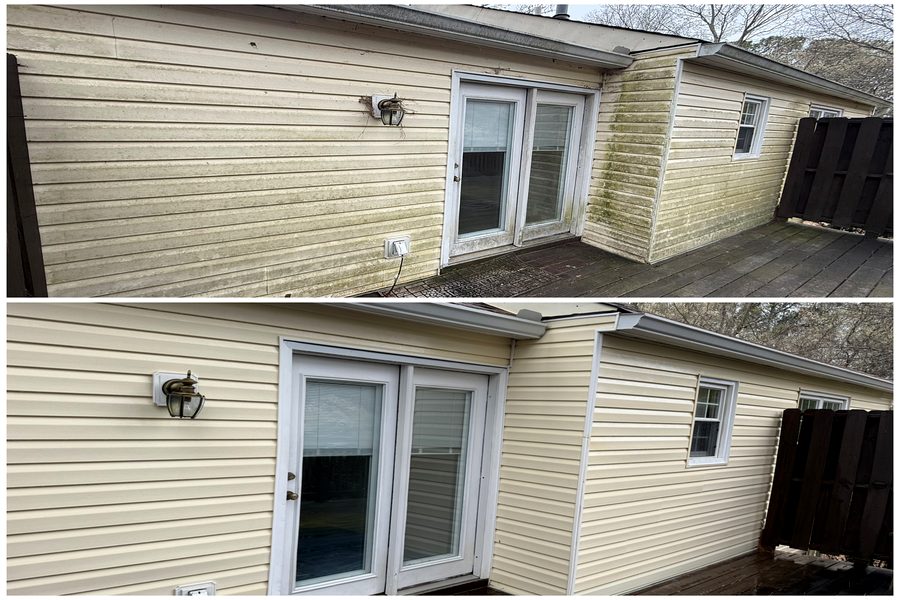 House Washing Before & After